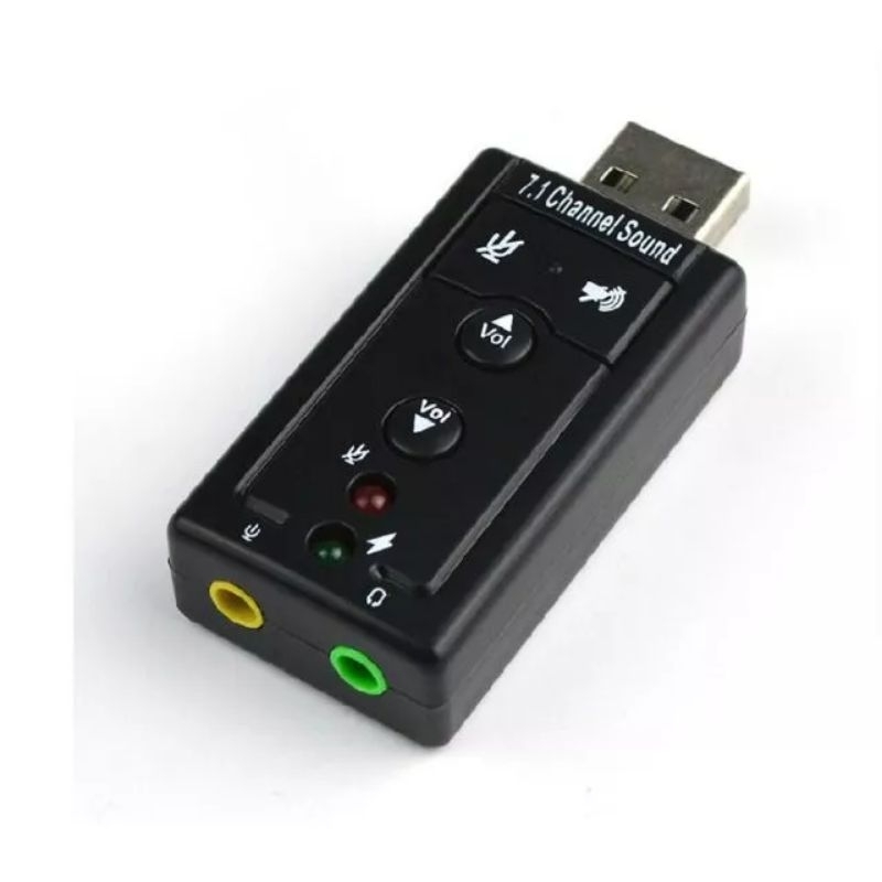 盒裝 USB 外接音效卡7.1聲道 免驅動 XP WIN7 WIN8 電腦救星