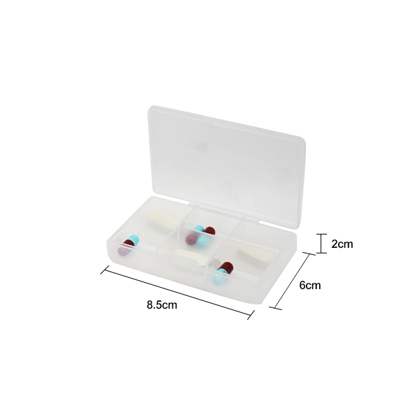 六格藥盒 WIP LPB1560 隨身藥盒 藥品 透明 收納盒 藥丸 零件 飾品 首飾 分裝盒 塑料盒 (含稅)