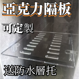 【臺灣出貨可客製化】 亞克力瀝水隔板 透明壓克力板 冰箱隔板層 分層收納 廚房隔板架 層架 冷藏冷凍置物架 防水層託