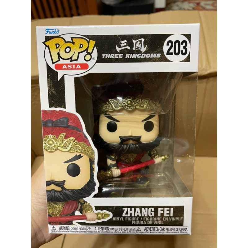 [現貨］Funko pop 三國 張飛 3.75吋 公仔 全新未拆 更換收藏 203