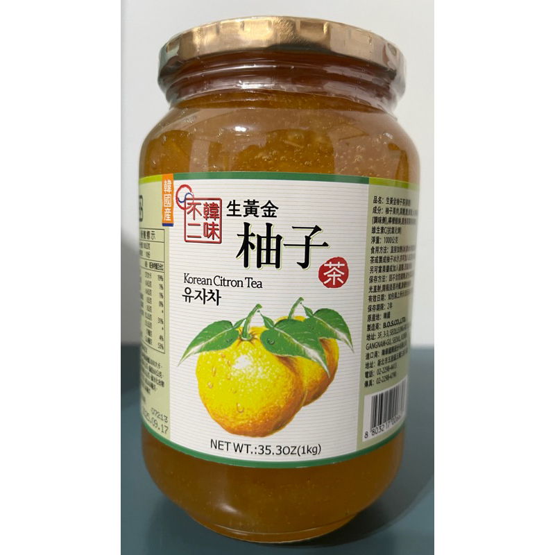 《快速出貨》好市多 韓味不二 柚子茶 1000g