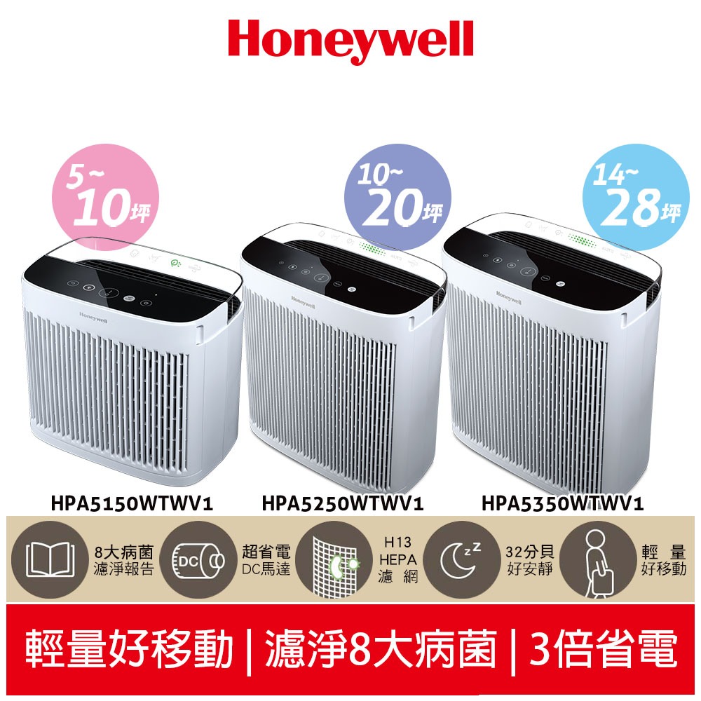 Honeywell 空氣清淨機 HPA-5150WTWV1 / HPA-5250WTWV1/HPA-5350WTWV1
