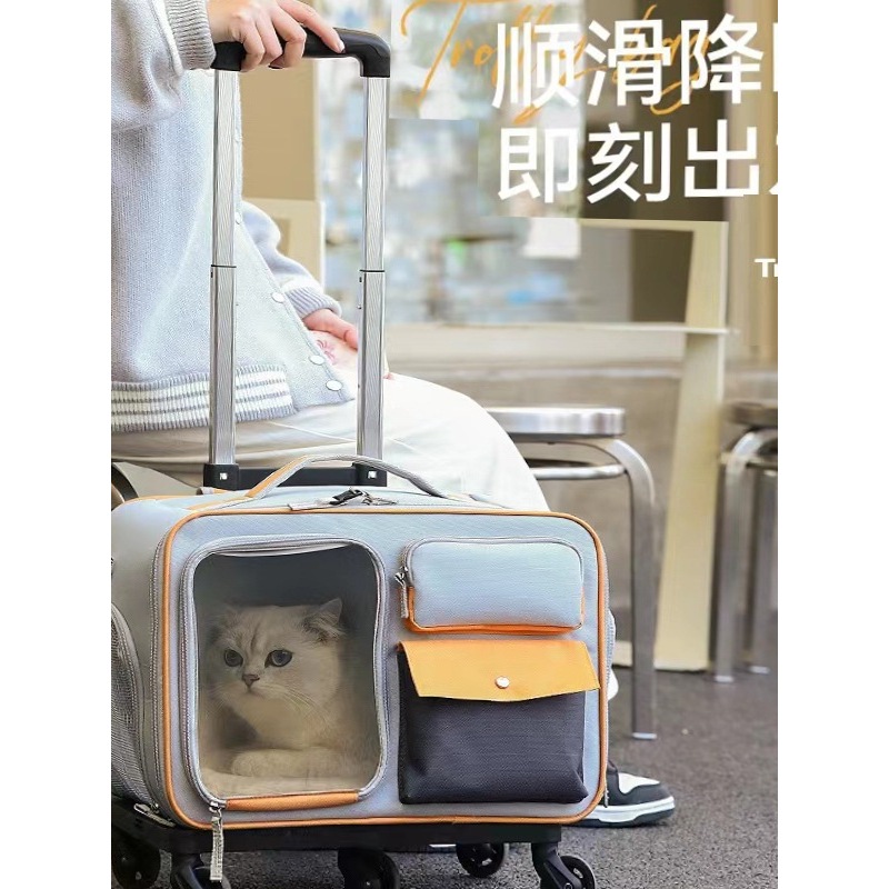 寵物包  貓包 便攜 外出 寵物 拉桿箱 行李箱 小型犬 狗狗包 高顏值 防應激 貓咪 背包