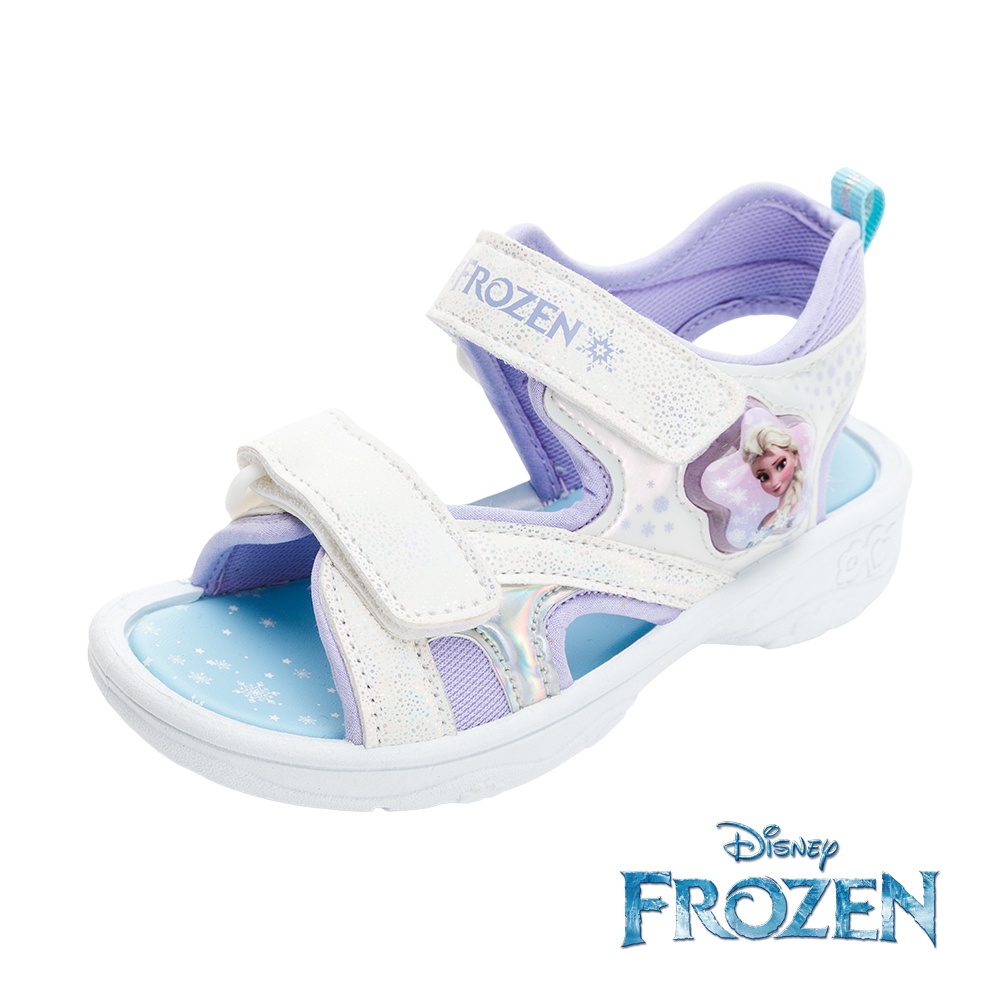 迪士尼 冰雪奇緣 童鞋 電燈涼鞋 Disney 白紫/FOKT41569/K Shoes Plaza