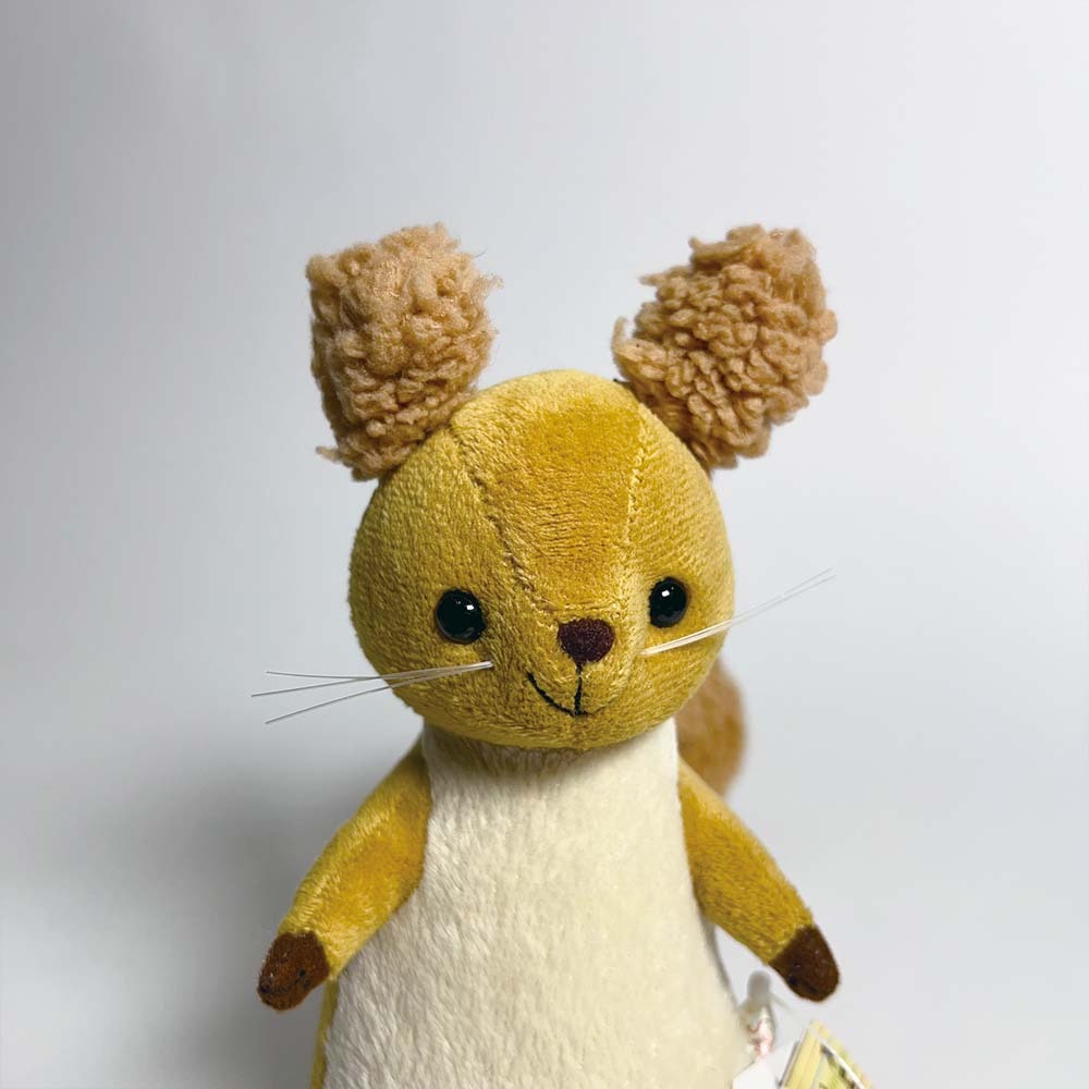 全新 SHINADA  Kunerun 日本 棕色 可愛 松鼠 絨毛 布偶 娃娃 玩偶