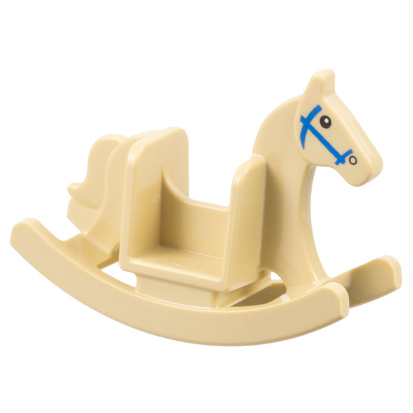 LEGO 樂高 沙色 搖搖馬 印刷 玩具 人偶 人偶包 Rocking Horse 71037 2519pb01