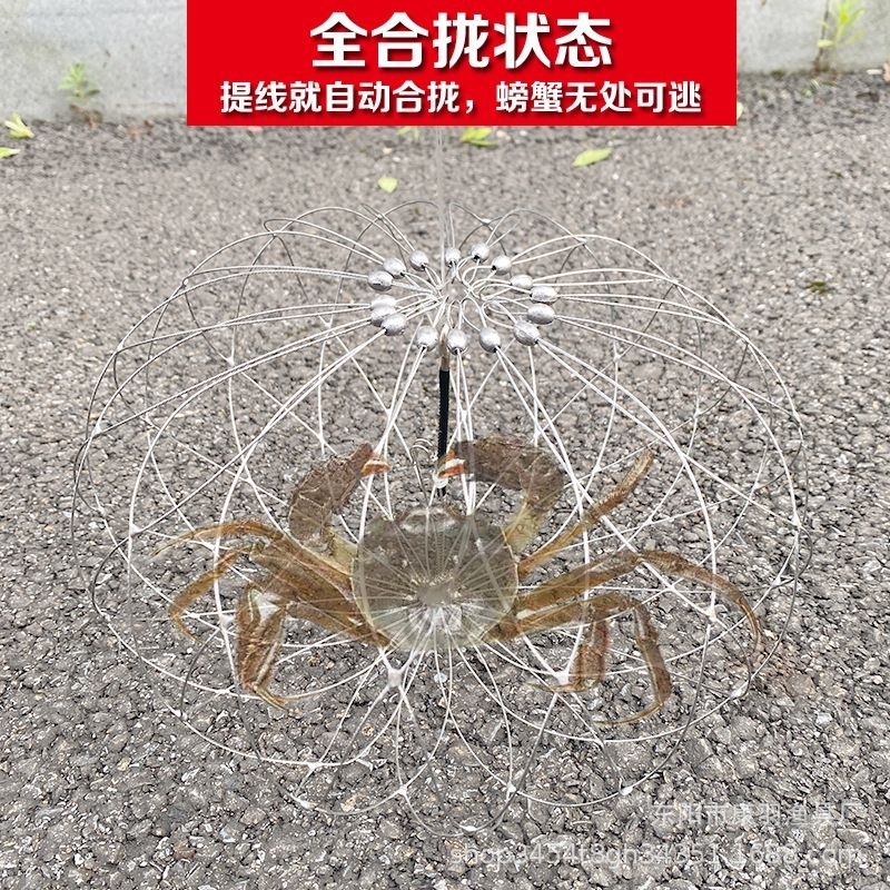釣螃蟹神器60cm3焊點16組螃蟹籠
