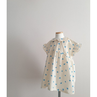 預購 ᴋʀ 韓國童裝 正韓 Eclair 藍色小天鵝 洋裝 夏天 小女生 洋裝