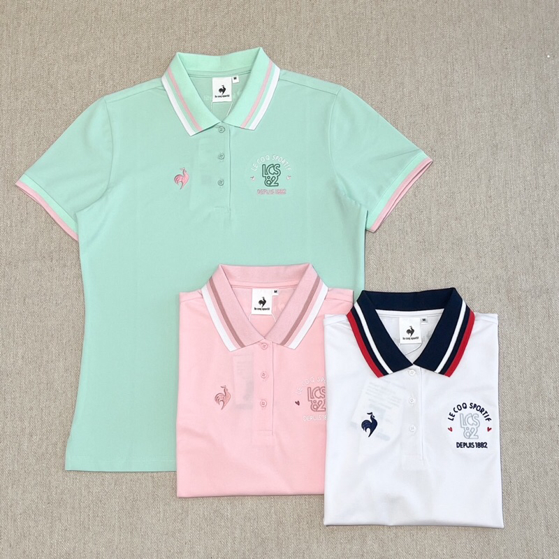 【LE COQ SPORTIF 法國公雞】女款休閒潮流短袖POLO衫