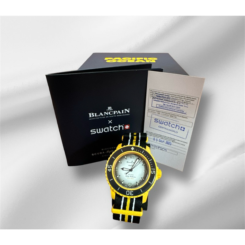 寶珀聯名 Blancpain x swatch機械潛水錶 Pacific Ocean 太平洋（全新）