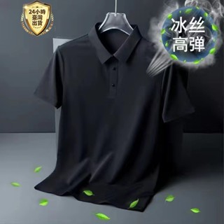 【臺灣現貨】高品質彈性涼感POLO衫 吸濕排汗冰絲POLO 排汗衫男 涼感衣 短袖T恤 男冰絲速乾涼感衣 素T 短袖上衣