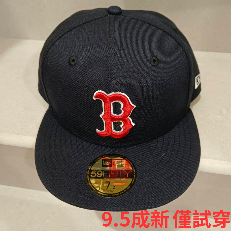 MLB NEW ERA 59FIFTY 波士頓紅襪 海軍藍 棒球帽 平頂帽