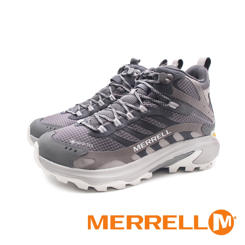 MERRELL(男)MOAB SPEED 2 MID GORE-TEX防水輕量登山戶外高筒鞋 男鞋-岩灰