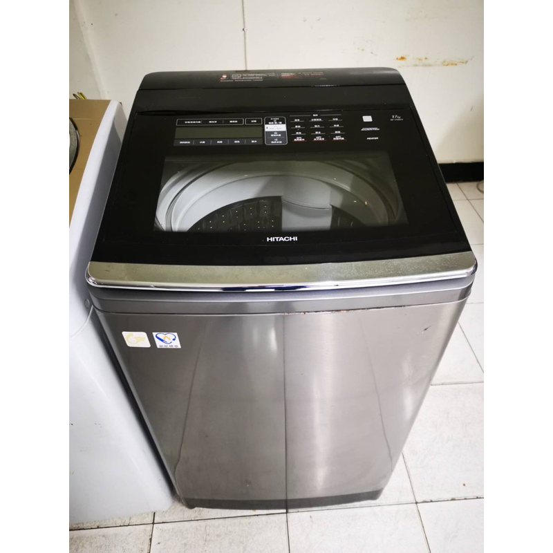 2019年*日系日立 17公斤變頻洗衣機（ 上蓋強化玻璃 觸控面板）