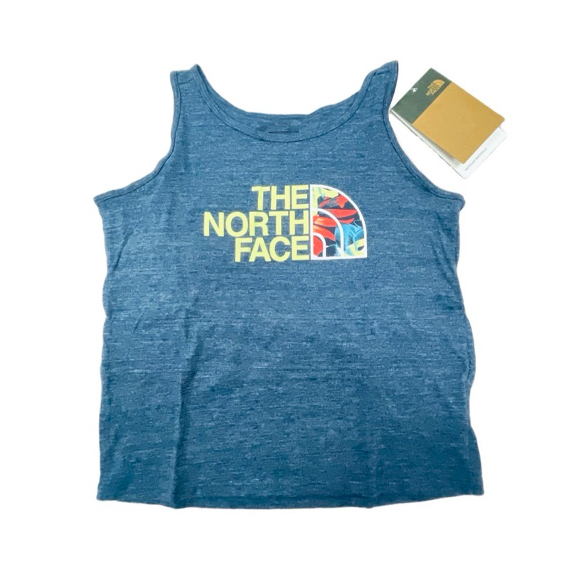【The North Face】北面童裝 品牌LOGO印花無袖T恤
