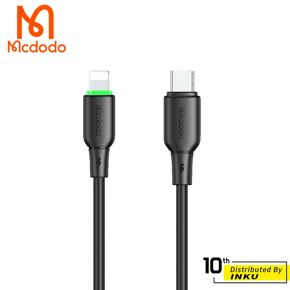 Mcdodo 麥多多 親膚 Type-C to Lightning充電線 36W 傳輸線 液態矽膠 LED燈 1.2M