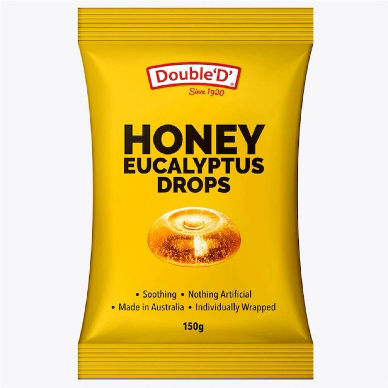 「🇦🇺澳洲現貨」澳洲本土牌子DoubleD尤加利葉潤喉糖（蜂蜜）150g