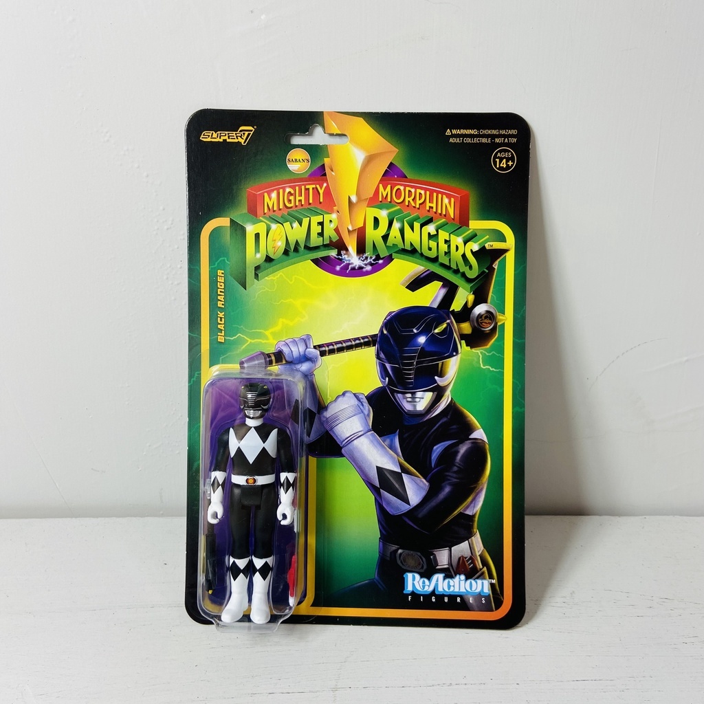 【Top1玩具店】現貨 Super7 金剛戰士 恐龍戰隊 吊卡公仔 黑衣戰士black ranger