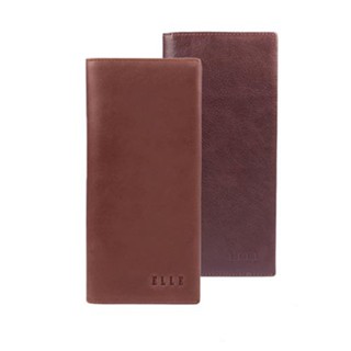 【ELLE HOMME】經典長夾/ 皮夾/ 男夾(咖啡色) 背包族