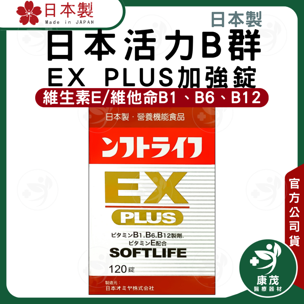 日本 活力B群 EX PLUS加強錠&lt;120錠 &gt;日本製造 日本原裝 維生素B群 小顆好吞 方便快速 強效B群