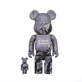 bearbrick 日本衛星圖 庫柏力克熊 潮流 公仔 100%+400%【Fashion SPLY】