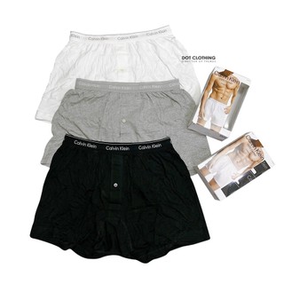 Calvin Klein 內褲 彈性 棉質 underwear 透氣 純棉 釦子開洞 寬鬆款 CK 四角褲 DOT聚點