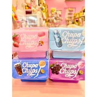 ☆新品現貨+預購區2403☆日本限定 Chupa Chups 棒棒糖 開蓋收納 堆疊 收納盒 含棒棒糖 草莓蘇打可樂葡萄