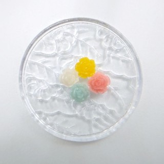 日式玫瑰和菓子~袖珍 微型 迷你 手作 DIY 模擬 UV膠~1/12、1/6~模型擺設、食玩、公仔、玩具