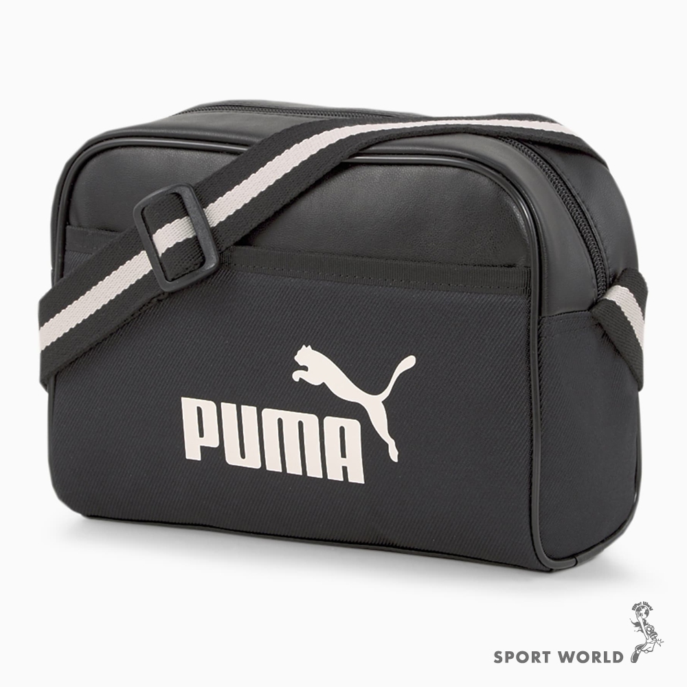 Puma 側背包 斜背包 拼接 黑【運動世界】07882601