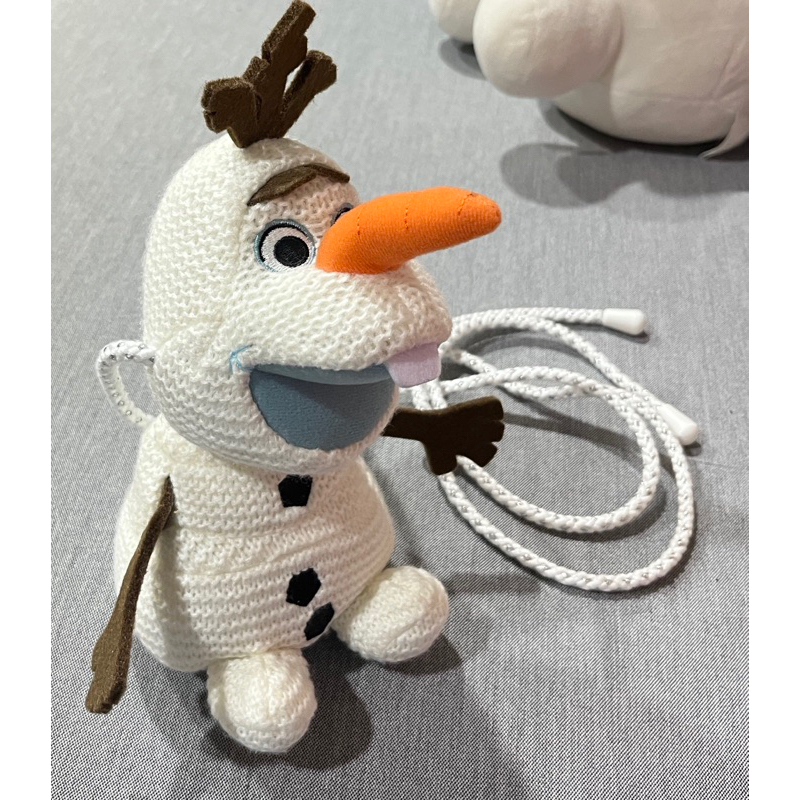香港迪士尼 冰雪奇緣 雪寶針織斜背包