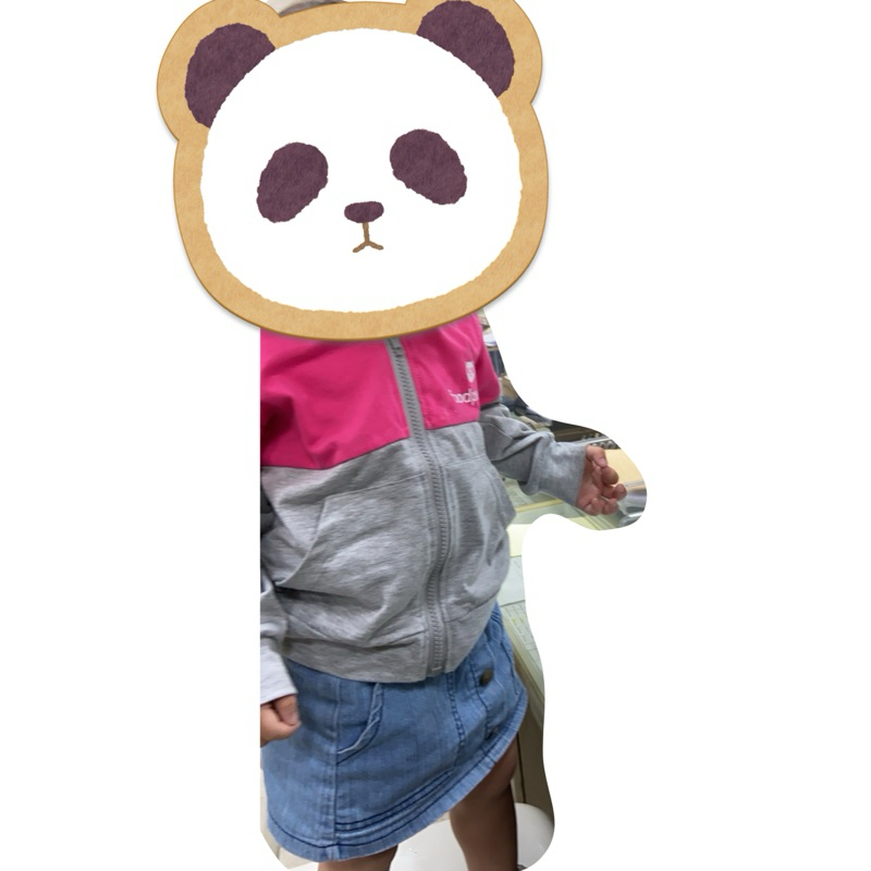 (二手）foodpanda 熊貓外送幼童長袖薄外套
