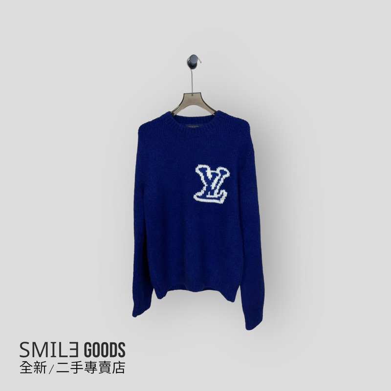 [SMILE] Louis Vuitton LV藍色泰迪毛衣