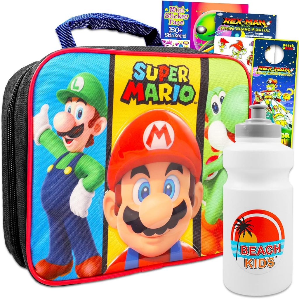 預購 ❤️正版❤️美國專櫃 Super Mario  餐袋 便當袋 水壺 超級瑪利歐
