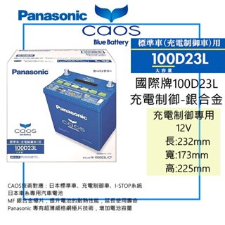 國際牌 Panasonic 100D23L CAOS 銀合金 日本製造 55D23 65D23 75D23 90D 加強
