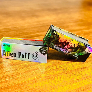 👽Alien mini Paper Filter Tips 45mm*17mm 外星人 小型手捲紙濾嘴 帶摺