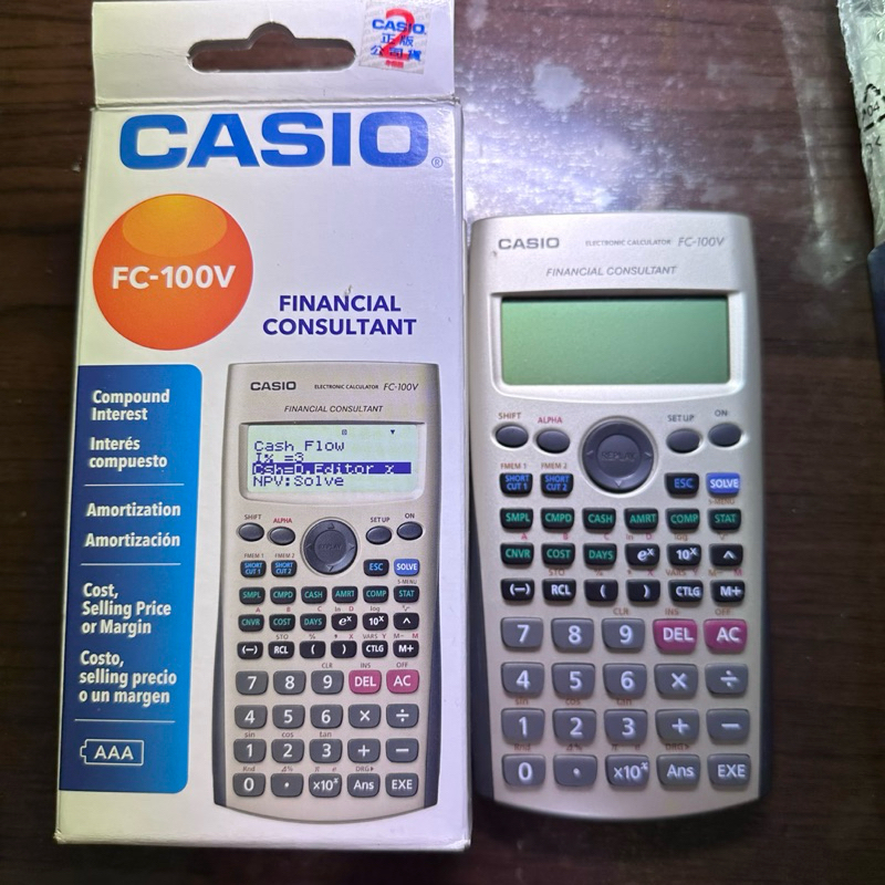 CASIO FC-100V 財務計算機 財金所