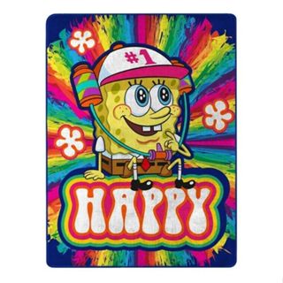 [現貨]海綿寶寶空調毯 炫彩SpongeBob SquarePants休閒居家毯 生日交換禮物