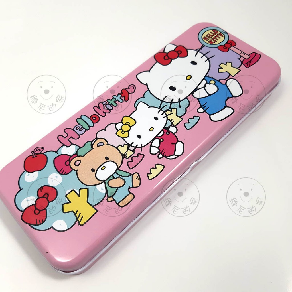 台灣正版 三麗鷗 雙層 鐵筆盒 鉛筆盒 凱蒂貓 Hello Kitty 現貨 維尼的家