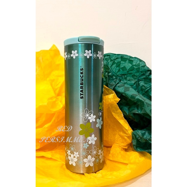 紅柿子【STARBUCKS 星巴克 16 oz 桐花不鏽鋼隨行杯】全新絕版‧特售2500元‧