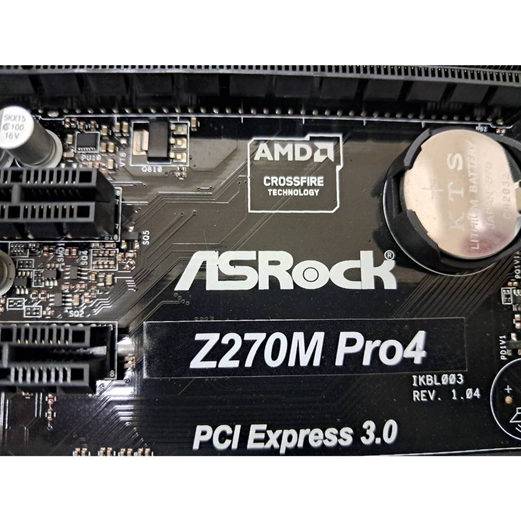 二手 華擎 ASRock Z270M Pro4 六七代 1151腳位 主機板/附檔板  -保固1個月(品相佳)