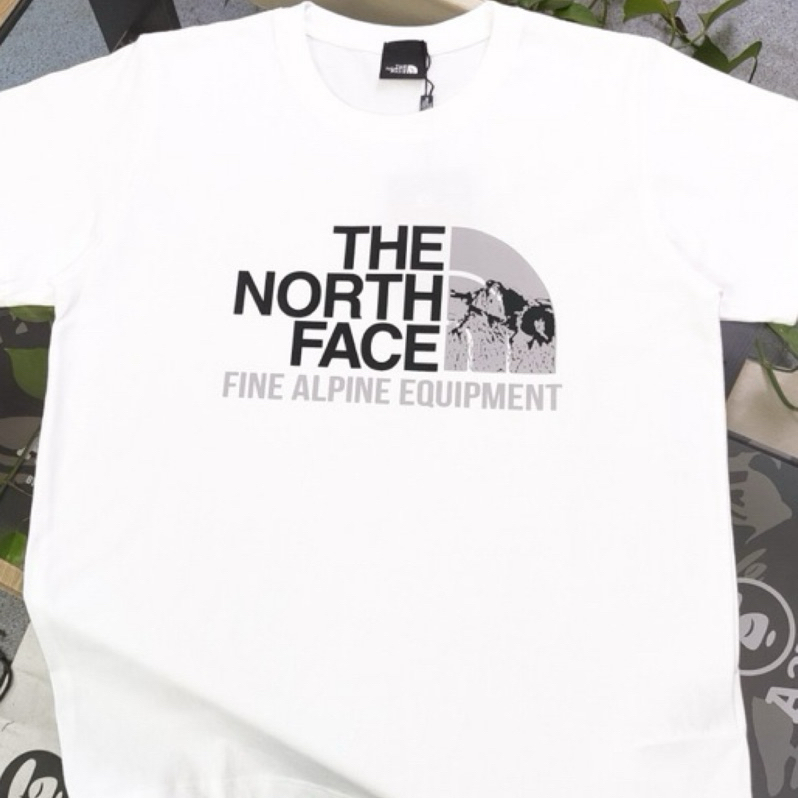 THE NORTH FACE 2024春夏新款 北面TNF雪山大圖案  潮流 正品代購 短袖T恤
