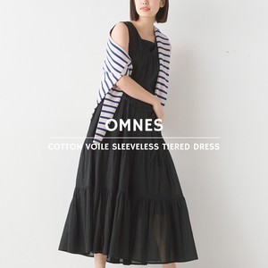 【預購🇯🇵】 日本品牌 OMNES 純棉無袖層次洋裝 2024春新款 印度製 連衣裙 (20日收單)