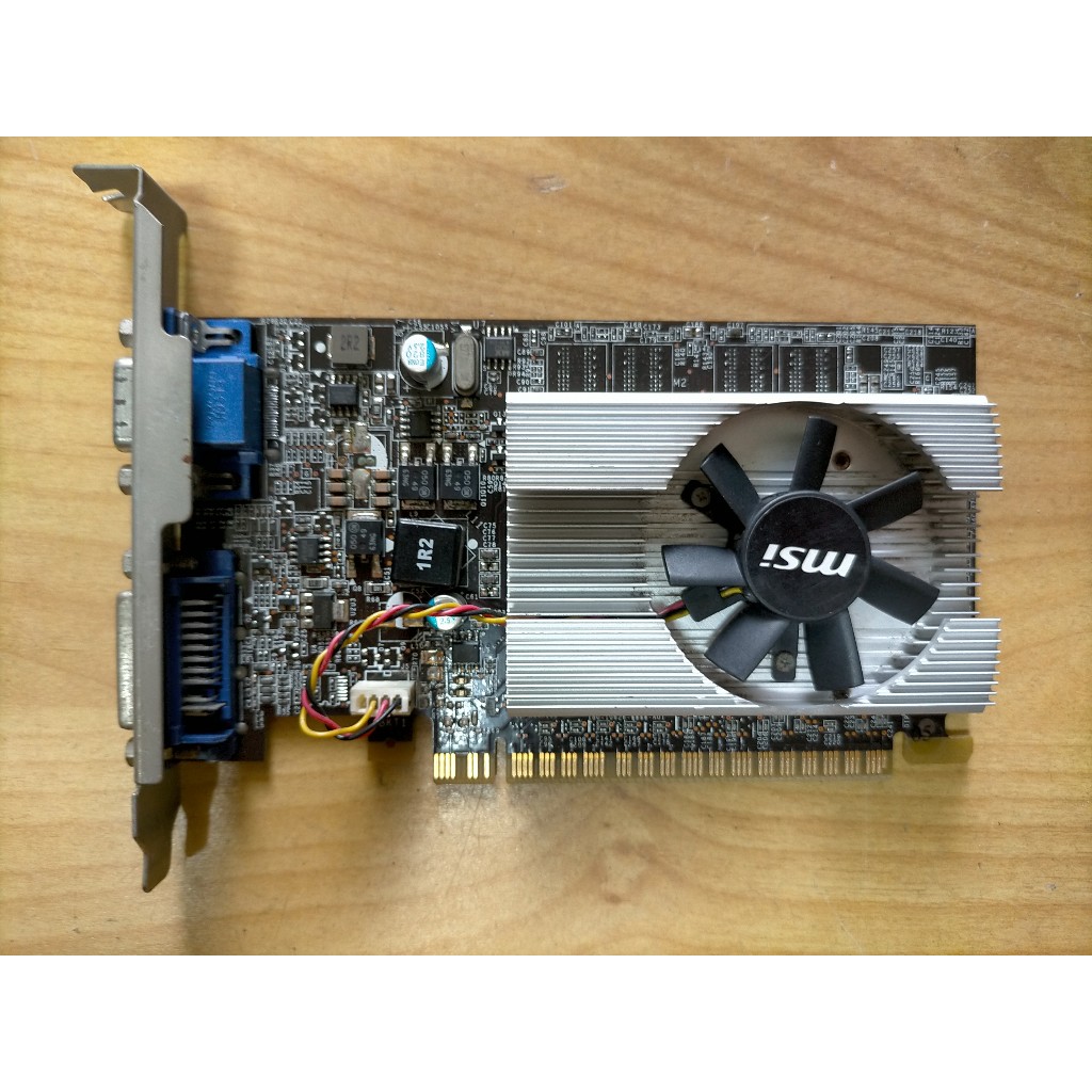 E.PCI-E顯示卡-微星 N210-D512D2(MS-V190) DDR2 64 bit DVI  直購價100