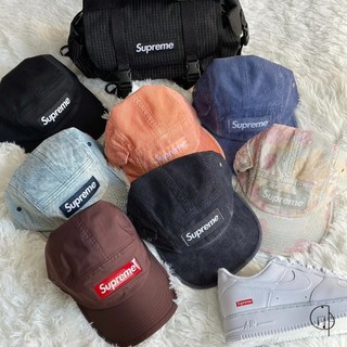SUPREME 五分割帽 咖啡 黑 牛仔藍 海軍藍 經典款LOGO 老帽 帽子 潮牌 【 肆玥.co 】