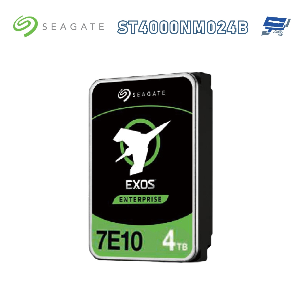 昌運監視器 Seagate希捷 EXOS SATA 4TB 3.5吋 企業級硬碟 (ST4000NM024B)