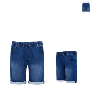 【FILA】男性 牛仔短褲-藍色 1SHX-1822-BU