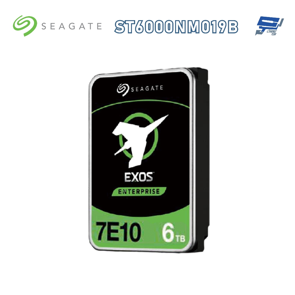 昌運監視器 Seagate希捷 EXOS SATA 6TB 3.5吋 企業級硬碟 (ST6000NM019B)