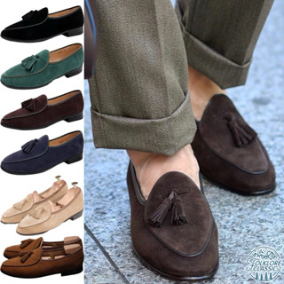Folklore Classic 六色 復古頭層麂皮流蘇比利時樂福鞋 Belgian loafer Berwick 參考