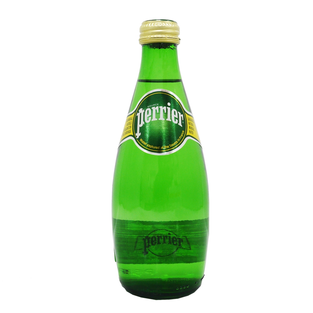 油槍滑掉-宅配免運費 全新到貨 法國Perrier 氣泡天然礦泉水 玻璃罐 330ml*24瓶 #附發票#