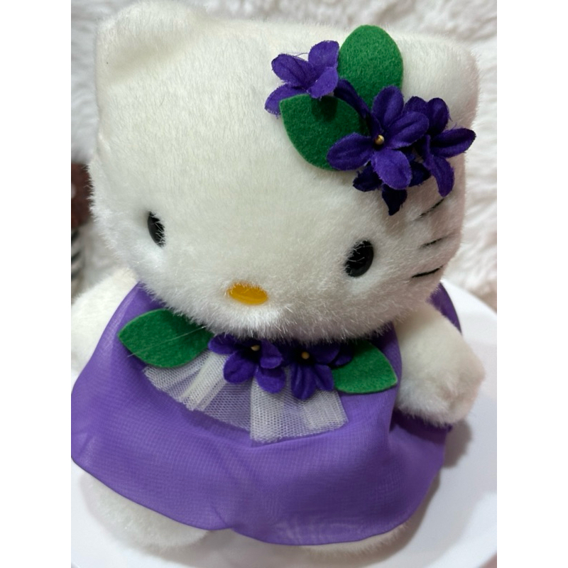 日本進口Hello Kitty北海道紫色三色堇小萌娃